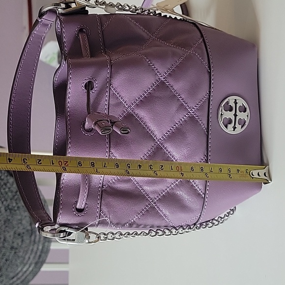 NWT Tory Burch Willa Mini Bucket Allium Quilted Handbag Purse - Picture 17 of 17